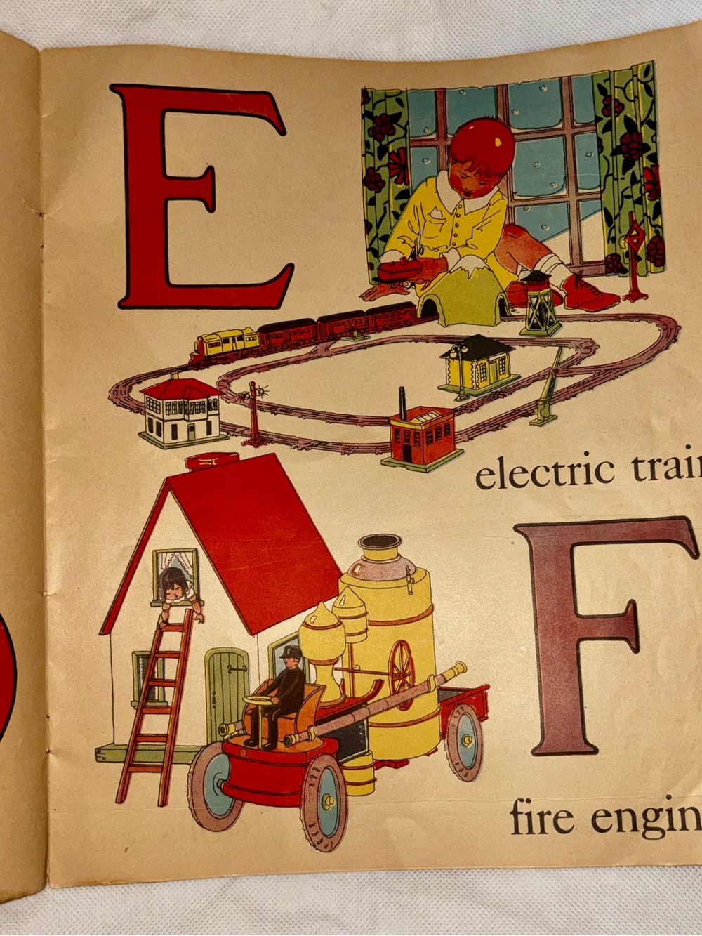 Vintage 1934 Saalfield Alphabet Book Corinne Ringel Bailey Illustrated ABC - Picture 3 of 5